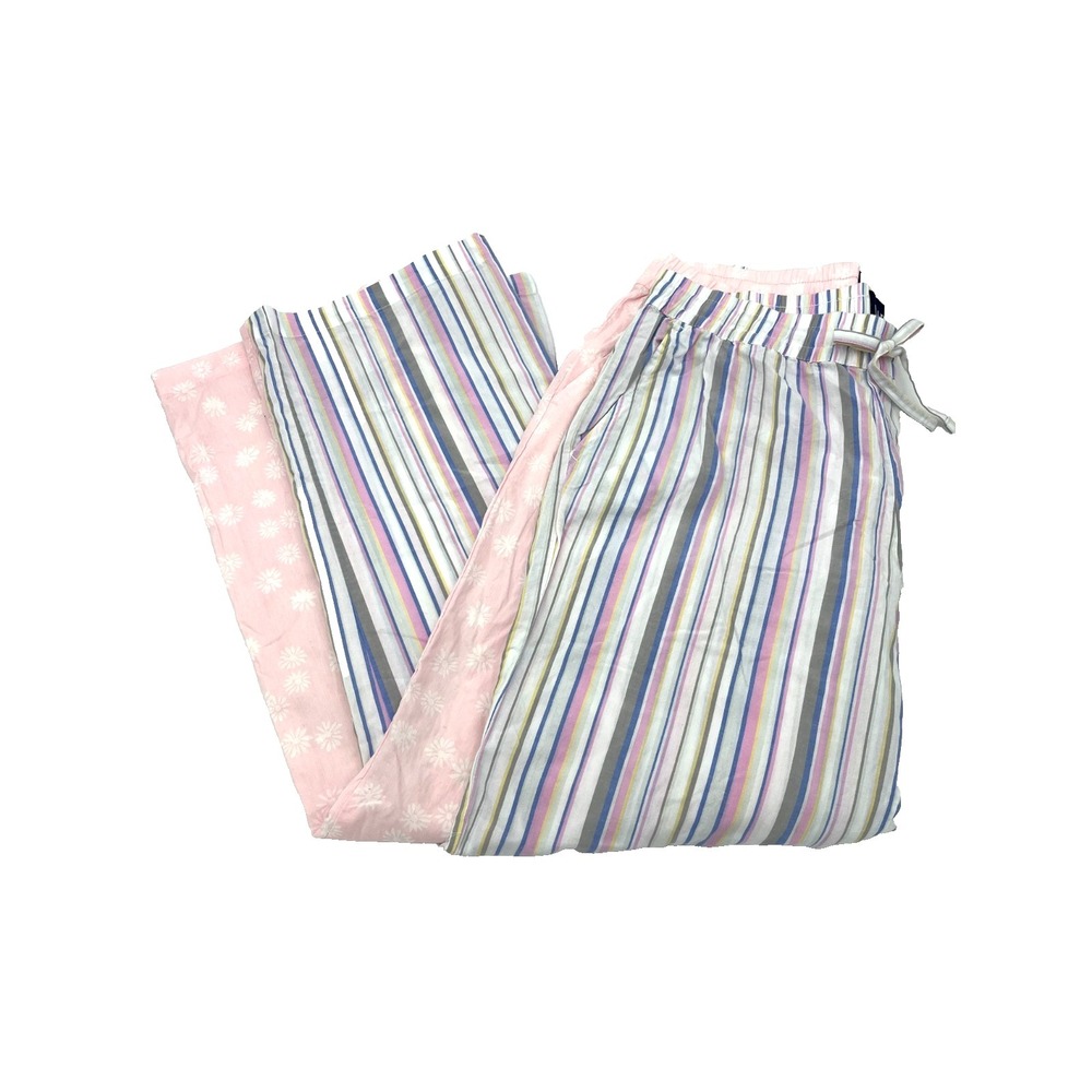 GAP Women's 2-Pack Pajama Pants Size M Soft Cotton Lounge Sleepwear Set New
